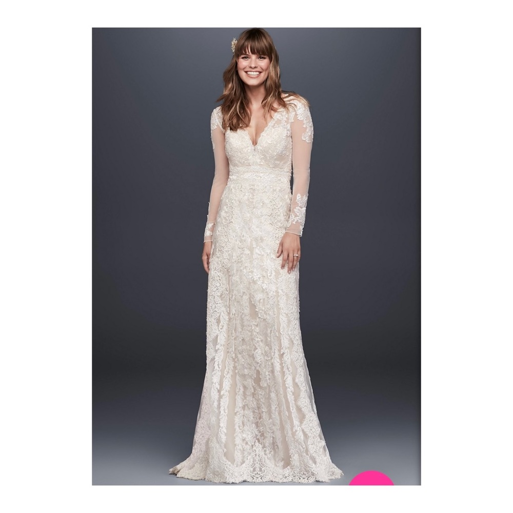 Melissa Sweet Linear Lace Wedding Dress